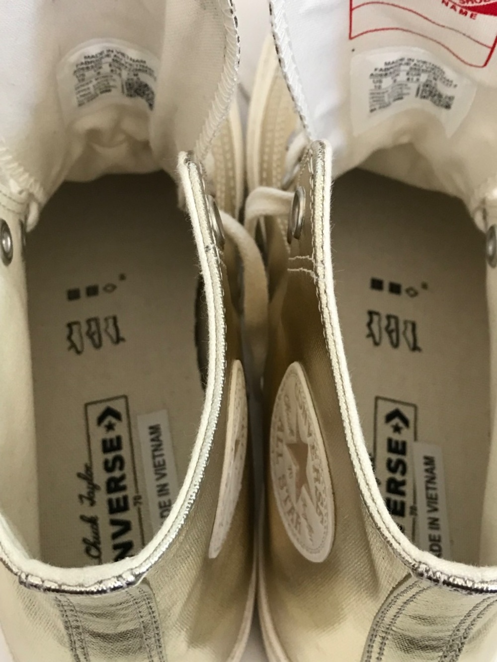 CHUCK TAYLOR All Star 70 Metallic High Top Sneaker Women’s Size 10 - Picture 12 of 16